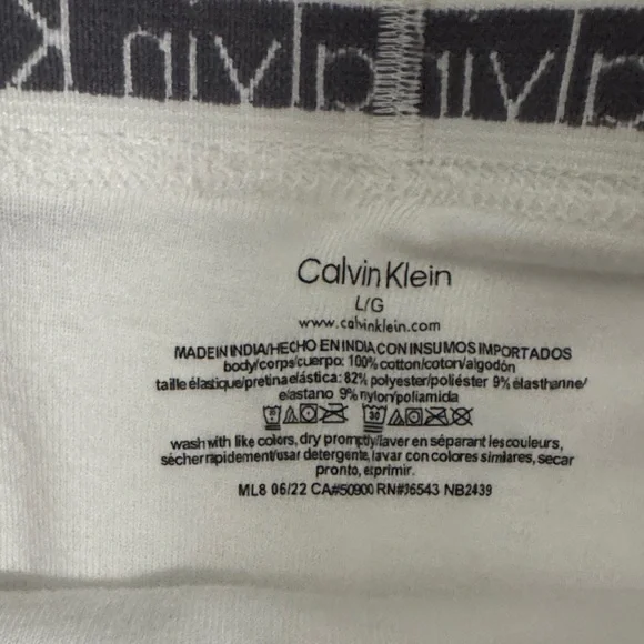 Calvin Klein Men's White trunks - Picture 2 of 2